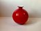 Vaso Carnaby Ball rosso di Per Lütken per Holmegaard, anni '70, Immagine 4