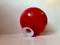 Red Carnaby Ball Vase by Per Lütken for Holmegaard, 1970s 3