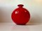 Rote Carnaby Ball Vase von Per Lütken für Holmegaard, 1970er 6