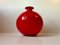 Vaso Carnaby Ball rosso di Per Lütken per Holmegaard, anni '70, Immagine 6