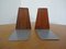 Danish Teak Bookends by Kai Kristiansen for Feldballes Møbelfabrik, 1960s, Set of 2 1