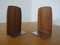 Danish Teak and Metal Bookends, 1960s, Set of 2 1