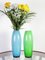 Green and Blue Art Glass Vases from Egermann, 1980s, Set of 2 11