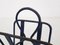 French Blue Leather Stitched Magazine Rack by Jacques Adnet, 1950s, Image 6