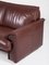 Dutch Chocolate Brown Leather Sofa from Leolux, 1970s 3