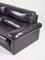 Black Leather Sofa by Tito Agnoli for Poltrona Frau, 1970s 3