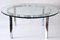 Large Glass and Steel Coffee Table, 1970s, Image 1