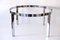 Tavolino da caffè grande in vetro e acciaio, anni '70, Immagine 16