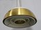 Brass and Metal Pendant Lamp from Napako, 1960s, Image 3