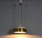Brass and Metal Pendant Lamp from Napako, 1960s 6