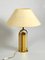 Large Brass and Glass Table Lamp from Vereinigte Werkstätten Collection, 1970s 4