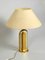 Large Brass and Glass Table Lamp from Vereinigte Werkstätten Collection, 1970s 3