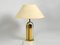 Large Brass and Glass Table Lamp from Vereinigte Werkstätten Collection, 1970s 1