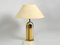 Large Brass and Glass Table Lamp from Vereinigte Werkstätten Collection, 1970s, Image 1