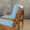 Fauteuils Scandinaves Bleu Clair, années 50, Set de 2 6