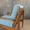 Scandinavian Light Blue Armchairs, 1950s, Set of 2 6