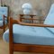 Scandinavian Light Blue Armchairs, 1950s, Set of 2 8