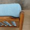 Fauteuils Scandinaves Bleu Clair, années 50, Set de 2 5