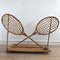 Bamboo and Rattan Racket Shelves, 1960s, Set of 2 3
