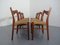 Teak & Paper Cord Dining Chairs by Ejner Larsen for Glyngore Stolefabrik, 1960s, Set of 8 13