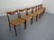Teak & Paper Cord Dining Chairs by Ejner Larsen for Glyngore Stolefabrik, 1960s, Set of 8 15
