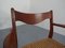 Teak & Paper Cord Dining Chairs by Ejner Larsen for Glyngore Stolefabrik, 1960s, Set of 2 16