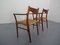 Teak & Paper Cord Dining Chairs by Ejner Larsen for Glyngore Stolefabrik, 1960s, Set of 2 13