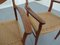 Teak & Paper Cord Dining Chairs by Ejner Larsen for Glyngore Stolefabrik, 1960s, Set of 2 11