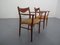 Teak & Paper Cord Dining Chairs by Ejner Larsen for Glyngore Stolefabrik, 1960s, Set of 2 14