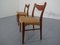 Teak & Paper Cord Dining Chairs by Ejner Larsen for Glyngore Stolefabrik, 1960s, Set of 2 9