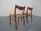 Teak & Paper Cord Dining Chairs by Ejner Larsen for Glyngore Stolefabrik, 1960s, Set of 2, Image 6