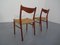 Teak & Paper Cord Dining Chairs by Ejner Larsen for Glyngore Stolefabrik, 1960s, Set of 2 18