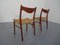 Teak & Paper Cord Dining Chairs by Ejner Larsen for Glyngore Stolefabrik, 1960s, Set of 2, Image 18