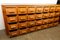 Mid-Century Industrial Bank of Drawers 5