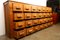 Mid-Century Industrial Bank of Drawers 7