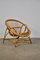 Fauteuil Mid-Century en Rotin 1