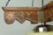Glass and Wood Ceiling Lamp, 1950s, Image 12