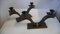 Wrought Iron and Brass Candleholders, 1930s, Set of 2 5