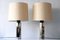 German Decagonal Chromed Table Lamps, 1960s, Set of 2 5