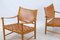 Mid-Century Safari Lounge Chairs, Set of 2 2