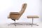 Vintage Leather Lounge Chair with Ottoman, Image 8