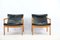Mid-Century Leather Lounge Chairs from Walter Knoll/Wilhelm Knoll, Set of 2 1