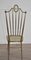 Mid-Century Hollywood Regency Style Brass Side Chair 3