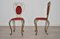 Patinated Brass, Wrought Iron, and Velvet Side Chairs, 1970s, Set of 2, Image 4