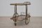 Mid-Century Italian Mahogany & brass Trolley 4