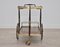 Mid-Century Italian Mahogany & brass Trolley, Image 3