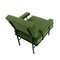 Mid-Century Italian Green Fabric and Metal Armchair, 1950s 4