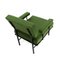 Mid-Century Italian Green Fabric and Metal Armchair, 1950s, Image 4