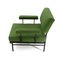 Mid-Century Italian Green Fabric and Metal Armchair, 1950s, Image 3