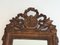 Antiker französischer Spiegel mit vergoldetem & lackiertem Holzrahmen 6